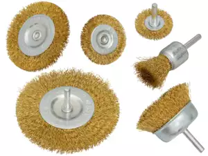 Jeu de brosses perceuse laiton 6 pcs. Jeu de brosses perceuse laiton 6 pcs.