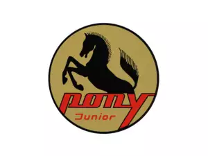 Autocollant "Pony Junior" Ø 48 mm Armoiries Tank Sachs Autocollant "Pony Junior" Ø 48 mm Armoiries Tank Sachs