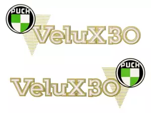 Sticker "Puch X30 Velux" old version 91x36 Sticker "Puch X30 Velux" old version 91x36