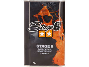 Huile de mélange Stage6 2 temps semi-synthétique 1 L Huile de mélange Stage6 2 temps semi-synthétique 1 L