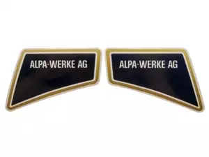 Set d'autocollants Alpa-Werke AG or (Alpa Black River) Set d'autocollants Alpa-Werke AG or (Alpa Black River)