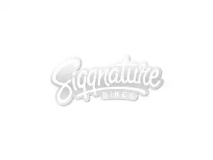 Siggnature autocollant "Siggnature Bikes" 70 x 30 mm transparent blanc Siggnature autocollant "Siggnature Bikes" 70 x 30 mm transparent blanc