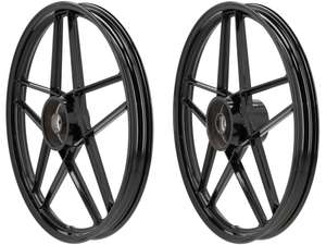 Jeu de jantes 17" en fonte noire (5 doubles branches) réplique Grimeca | Hercules Prima, Optima Jeu de jantes 17" en fonte noire (5 doubles branches) réplique Grimeca | Hercules Prima, Optima