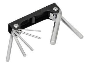 BGS Clé mâle coudée pour vis à six pans creux pliable 7 pcs. BGS Clé mâle coudée pour vis à six pans creux pliable 7 pcs.