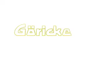 Water decal "Göricke" (thin golden line) Water decal "Göricke" (thin golden line)