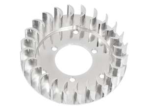 swiing® ingenious Roue de ventilateur aluminium chromé | Sachs 50/2, 50/3 (EVO, HPI, Bosch, Ducati) swiing® ingenious Roue de ventilateur aluminium chromé | Sachs 50/2, 50/3 (EVO, HPI, Bosch, Ducati)
