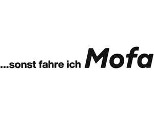 mk-Merch Autocollant "... sinon je roule en mobylette" 227 x 32 mm noir mk-Merch Autocollant "... sinon je roule en mobylette" 227 x 32 mm noir