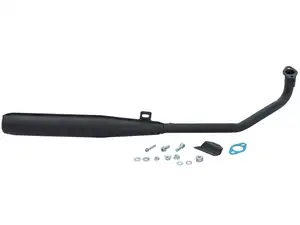 Echappement SITO Plus 25 mm sortie droite noir | Tomos Echappement SITO Plus 25 mm sortie droite noir | Tomos