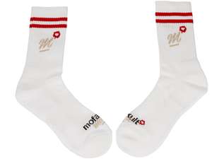 mk-Merch sports socks "Crew" white / red mk-Merch sports socks "Crew" white / red