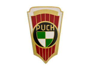 Autocollant blason Puch tube de direction Autocollant blason Puch tube de direction