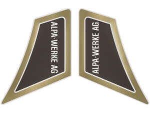 Set d'autocollants Alpa-Werke AG or | Alpa Black River Set d'autocollants Alpa-Werke AG or | Alpa Black River
