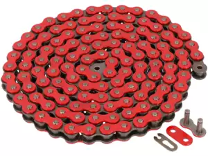 Chaîne d'entraînement KMC rouge 415H (renforcée) 128L Chaîne d'entraînement KMC rouge 415H (renforcée) 128L