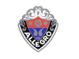 Autocollant "Allegro" blason 42x48 Autocollant "Allegro" blason 42x48