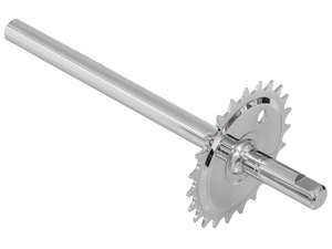 GPO pedal axle 23 teeth with keyway | Piaggio SI GPO pedal axle 23 teeth with keyway | Piaggio SI