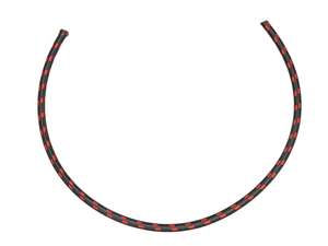 Ignition cable Ø 7 x 500 mm textile black / red Ignition cable Ø 7 x 500 mm textile black / red