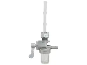 Robinet d'essence OMG M12x1 fonte 90° vers l'arrière avec chambre de filtration Robinet d'essence OMG M12x1 fonte 90° vers l'arrière avec chambre de filtration