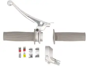 Poignée de commande 2 / 3 vitesses (réplique Magura) argent / gris Poignée de commande 2 / 3 vitesses (réplique Magura) argent / gris