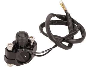 Bouton-poussoir pour montage sur guidon (22 mm) noir Bouton-poussoir pour montage sur guidon (22 mm) noir