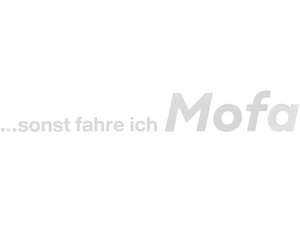 mk-Merch Autocollant "... sinon je roule en mobylette" 227 x 32 mm blanc mk-Merch Autocollant "... sinon je roule en mobylette" 227 x 32 mm blanc