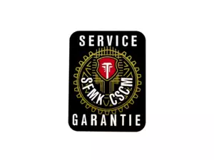 Service / Warranty sticker (original) white Service / Warranty sticker (original) white