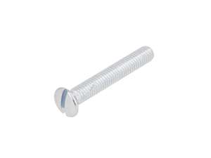 Vis M6x40 tête fraisée bombée fendue zinguée Vis M6x40 tête fraisée bombée fendue zinguée