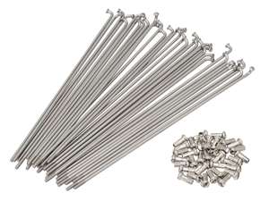 GPO 19" Jeu de rayons avec écrous (2.9 x 212 mm) Inox GPO 19" Jeu de rayons avec écrous (2.9 x 212 mm) Inox