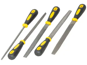 Jeu de limes (rondes, demi-rondes, triangulaires & plates) 5 pcs. Jeu de limes (rondes, demi-rondes, triangulaires & plates) 5 pcs.