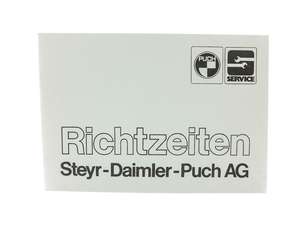 Temps de référence | Steyr - Daimler - Puch AG Temps de référence | Steyr - Daimler - Puch AG