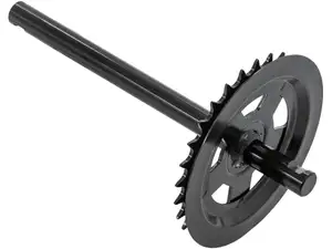 GPO axe de pédalier 28 dents cannelé noir | Piaggio Ciao GPO axe de pédalier 28 dents cannelé noir | Piaggio Ciao