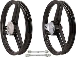 Wheel set 17" cast black (3/6 spoke) | Peugeot 103 Wheel set 17" cast black (3/6 spoke) | Peugeot 103