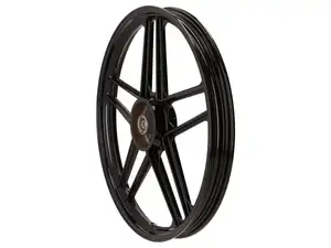 Wheel 17" front (5 spoke) aluminum black | Honda Camino Wheel 17" front (5 spoke) aluminum black | Honda Camino