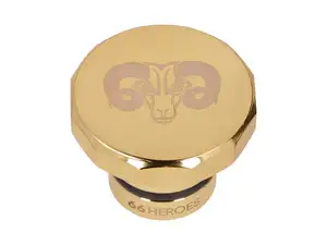 66HEROES Bouchon de réservoir carré "66HEREOS" or | Puch Maxi 66HEROES Bouchon de réservoir carré "66HEREOS" or | Puch Maxi