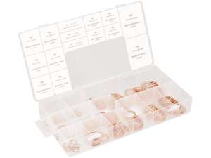 BGS Jeu de bagues en cuivre 150 pcs. BGS Jeu de bagues en cuivre 150 pcs.